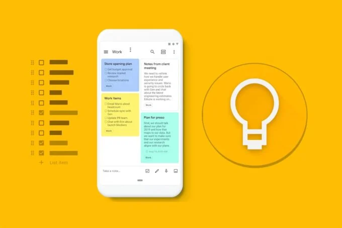 Google Keep pour Android lance une nouvelle manière de créer des listes